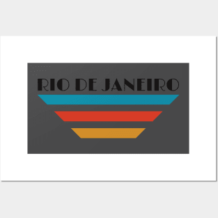 Rio de Janeiro, retro artwork Posters and Art